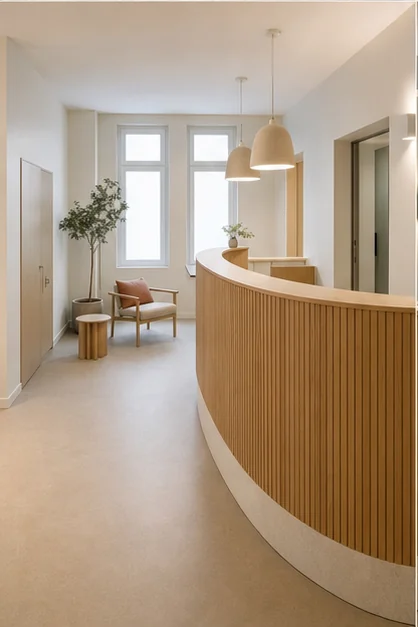 Après transformation — vue 3 du projet L’Accueil Clair