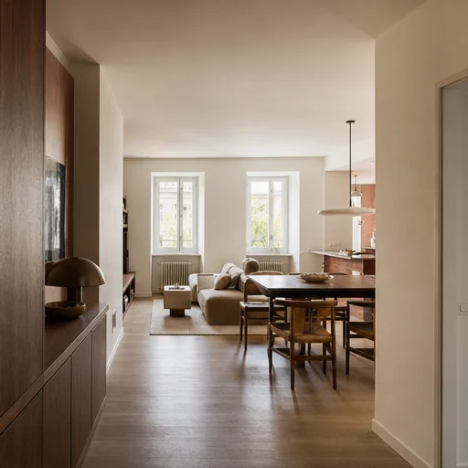 Perspective intérieure du projet L’Appartement des Matières