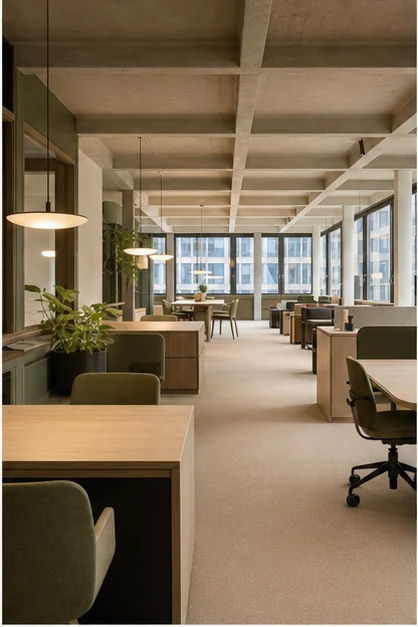 Vue transformée du projet Bureau Latitude