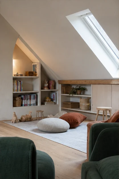Après transformation — vue 4 du projet Les Combles Calmes